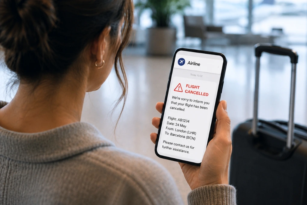 Flight cancellation compensation